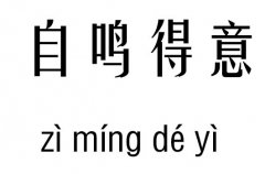 自鳴得意五行吉兇_自鳴得意成語故事